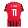 Conjunto (Camiseta+Pantalón Corto) AC Milan Pulisic 11 Primera Equipación 2024-25 - Niño